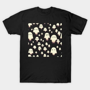 Cute Ghosts Pattern T-Shirt